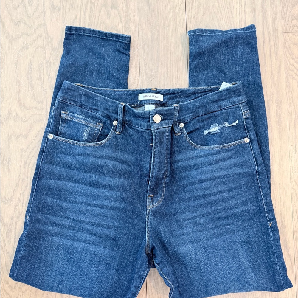 Good American | Indigo High-Rise Skinny Jeans Size 14/32